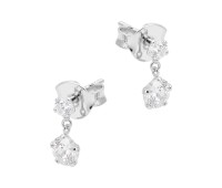 Hanging Crystal Silver Stud Earring STS-6729